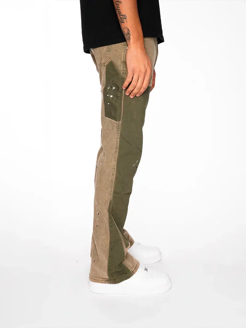 Brown Front Flare Jeans – 212444