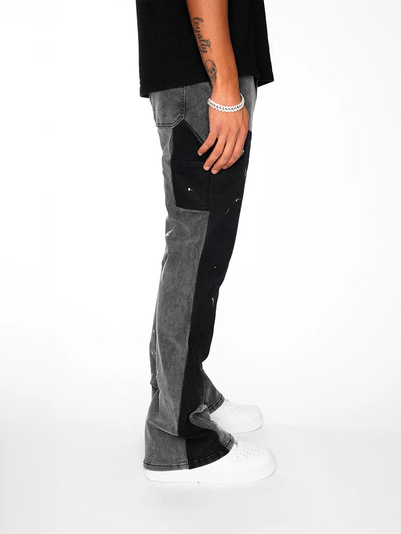 Black Front Flare Jeans – 212621