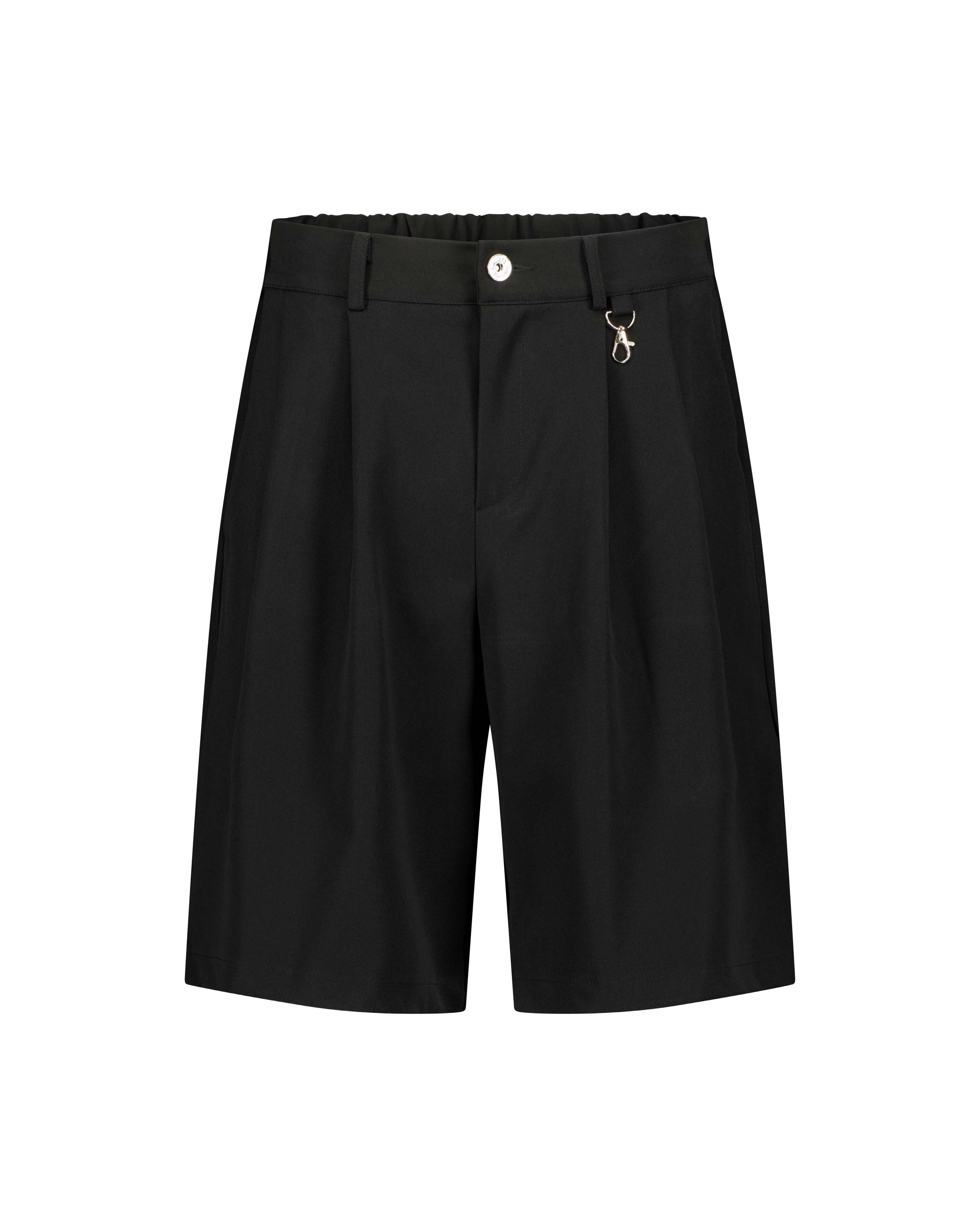 Pleated Shorts – Black
