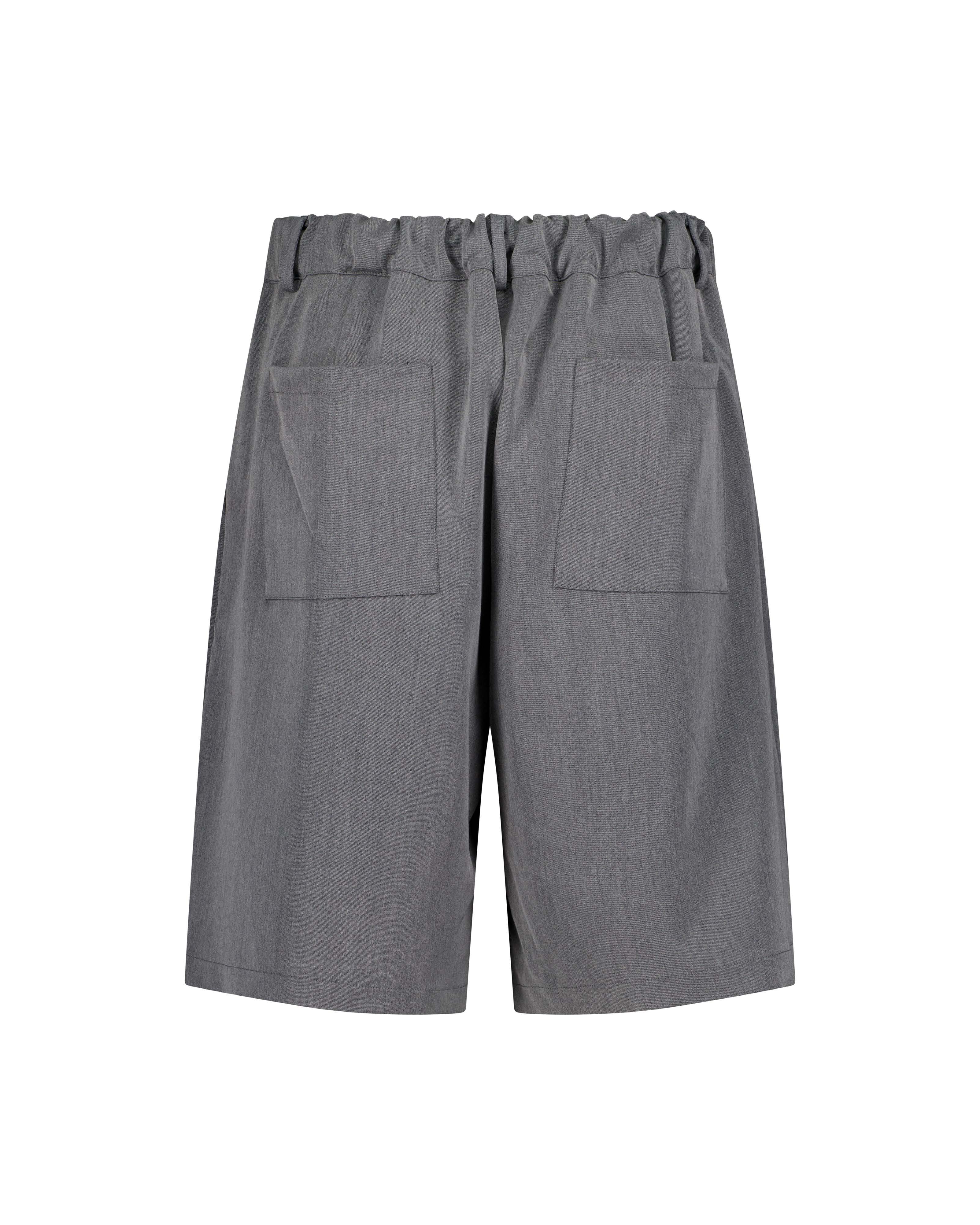 Pleated Shorts – Gray