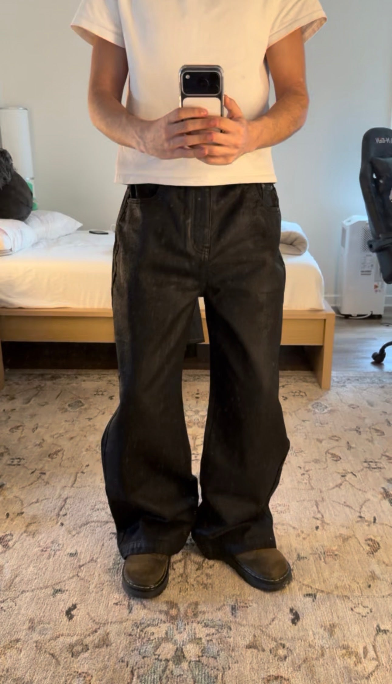 Waxed Bootcut Denim