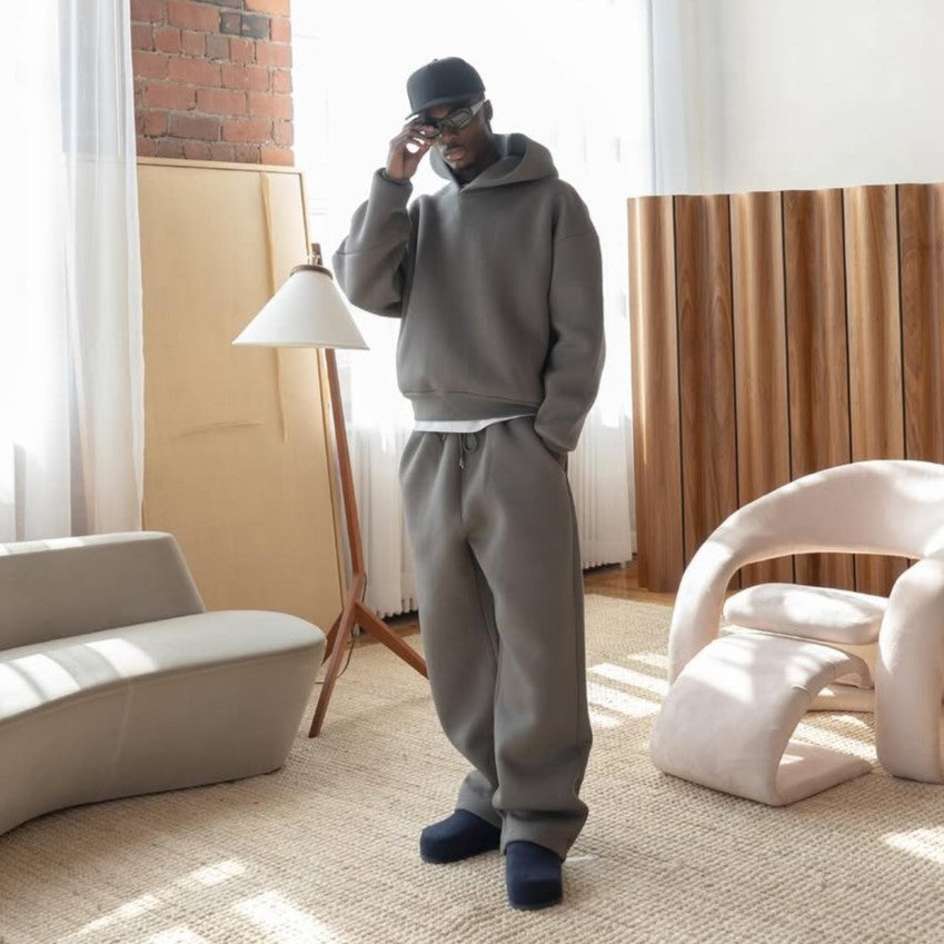 Monochrome Hoodie – Anthracite